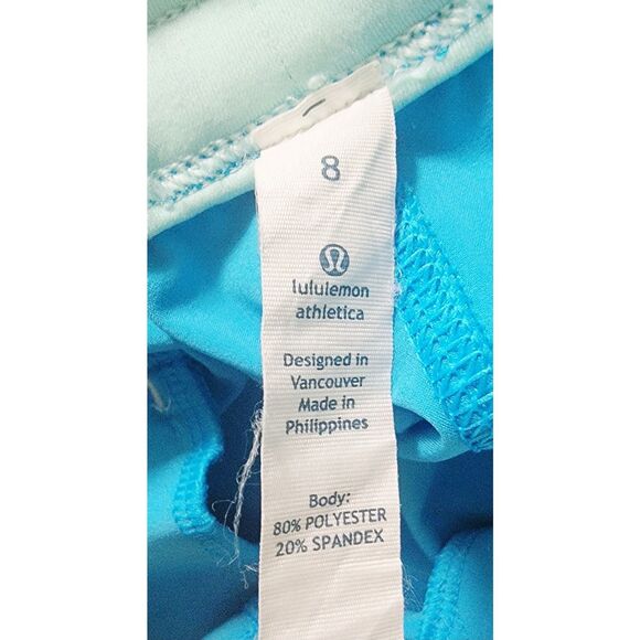 Lululemon 8 Work It Out Track Pant Kayak‎ Aquamarine Whitr Size 8 Pckts - Picture 7 of 11